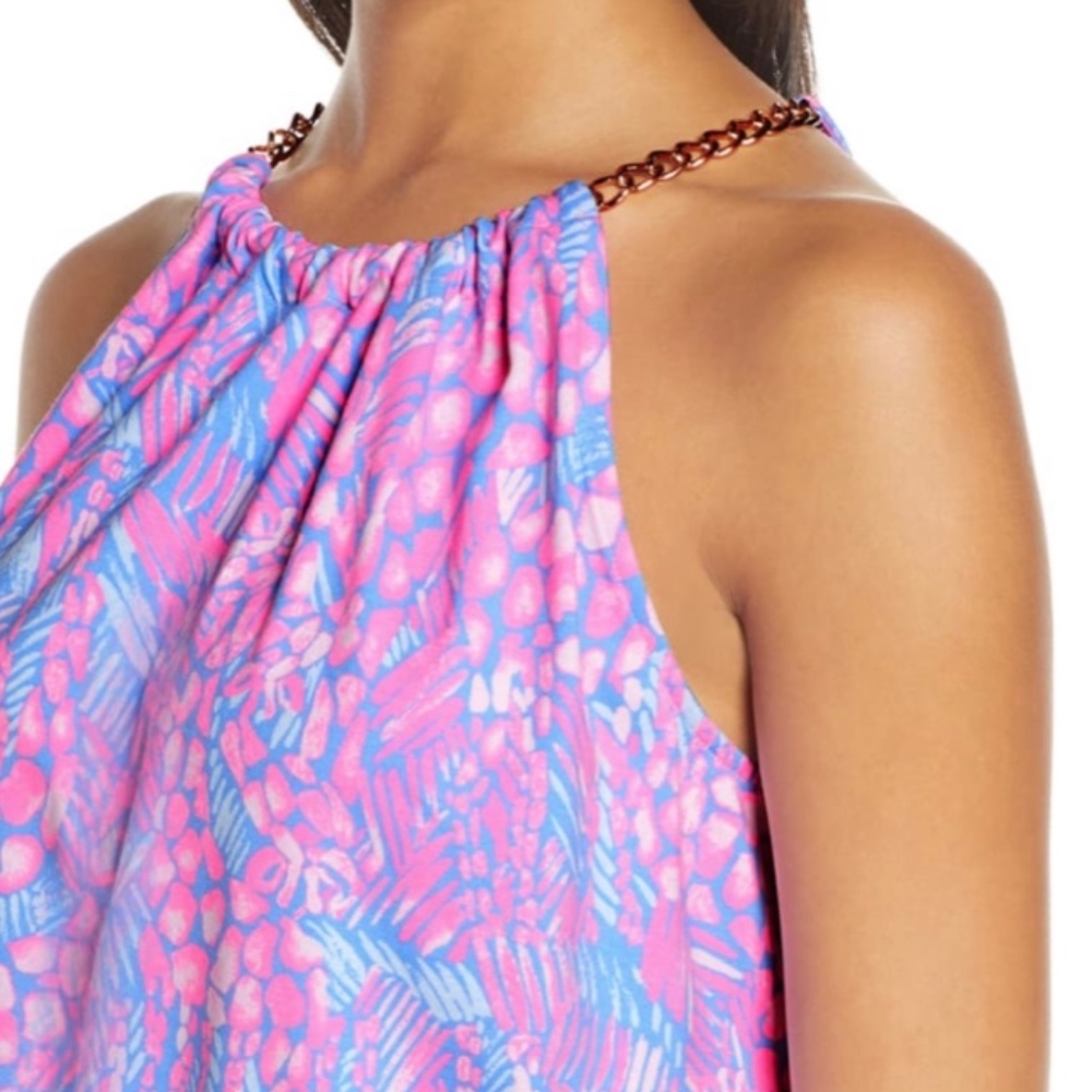 NWT Lilly Pulitzer Bowen Jumpsuit XS pink sorbet - Picture 2 of 7